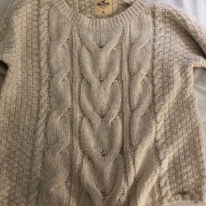 Cream cable knit sweater